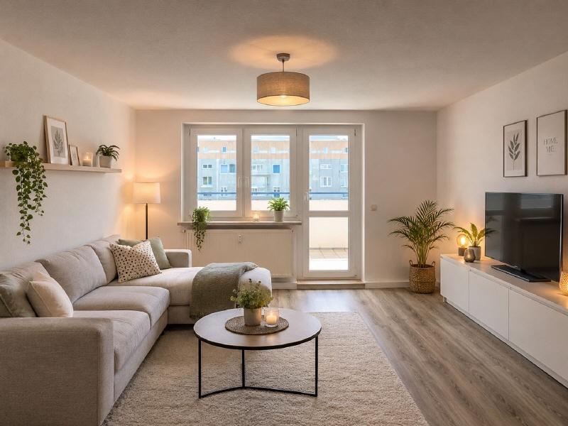 Schöne 3-Raum-Wohnung mit Einbauküche und Balkon in Weida! - Photo 1