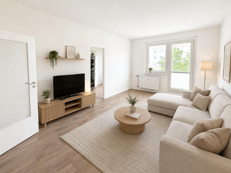 Wohnen mit Komfort: Erdgeschosswohnung mit Balkon in Gera - Photo 1